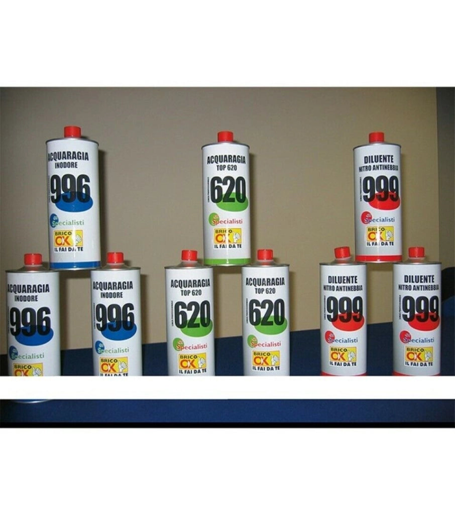 Acquaragia Inodore 996 Barattolo Da 1 Litro Set 5 Pezzi - Fidea