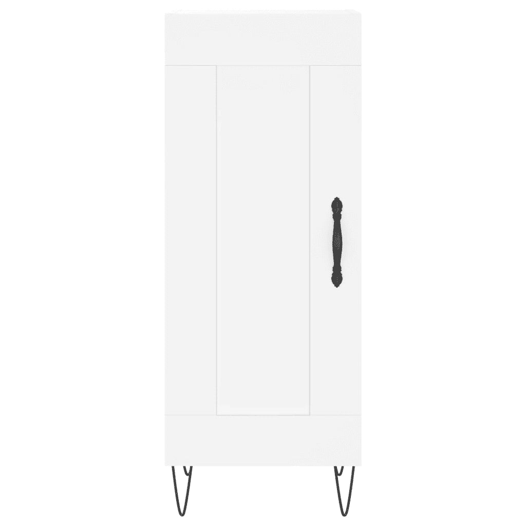 vidaXL Credenza Bianca 34,5x34x180 cm in Legno Multistrato
