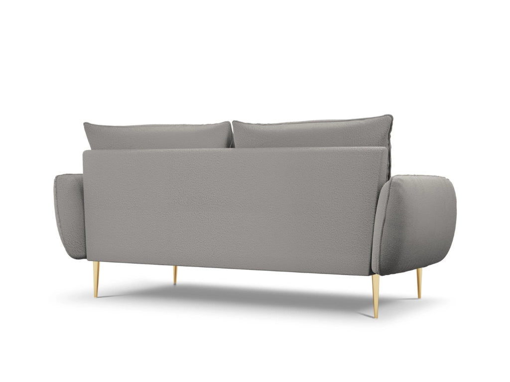 Cosmopolitan Design - Divano "Vienna" 3 posti in bouclé grigio 