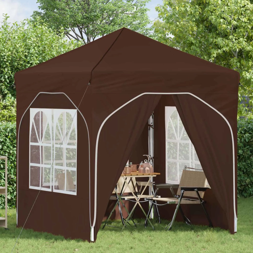 Tenda per feste a pop-up 192 x 192 x 245 cm Marrone 42019841