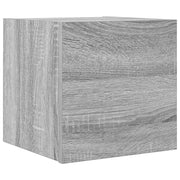 Mobile TV multimediale mensola TV mobile TV credenza TV sala da pranzo soggiorno camera da letto montaggio a parete Sonoma 30,5 x 30 x 30 cm grigio 02_0028177