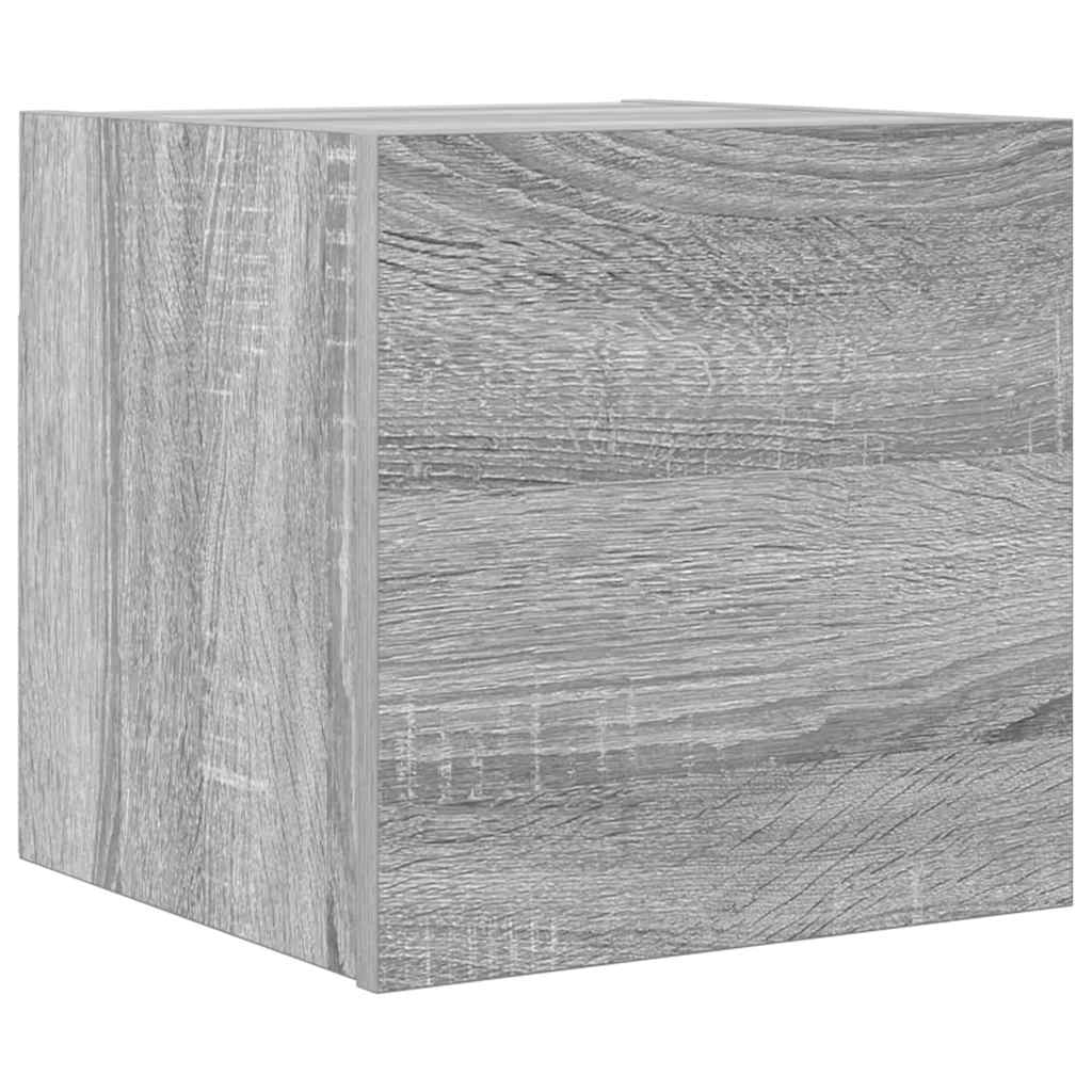 Mobile TV multimediale mensola TV mobile TV credenza TV sala da pranzo soggiorno camera da letto montaggio a parete Sonoma 30,5 x 30 x 30 cm grigio 02_0028177