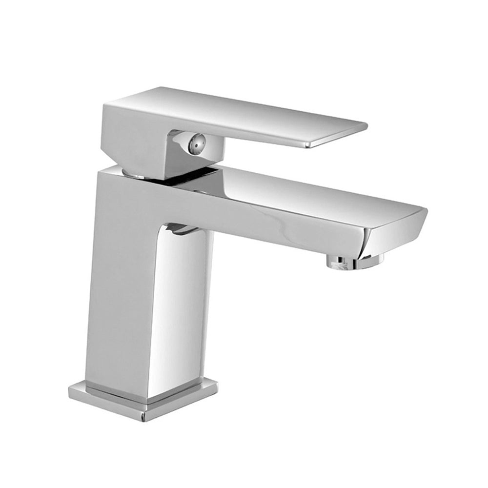 Set miscelatori lavabo bidet e doccia esterno cromo lucido Kubo