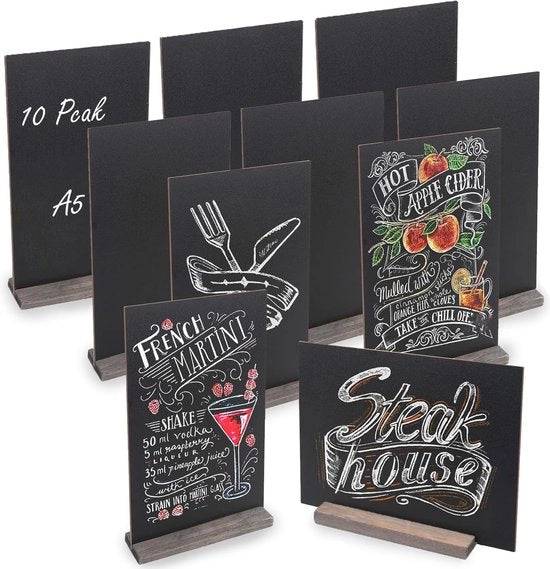 Mini standaarde per tavolo A5, 22 x 15,3 cm, banchi da disegno per tavolo, buffet per matrimoni, ristoranti, pasti