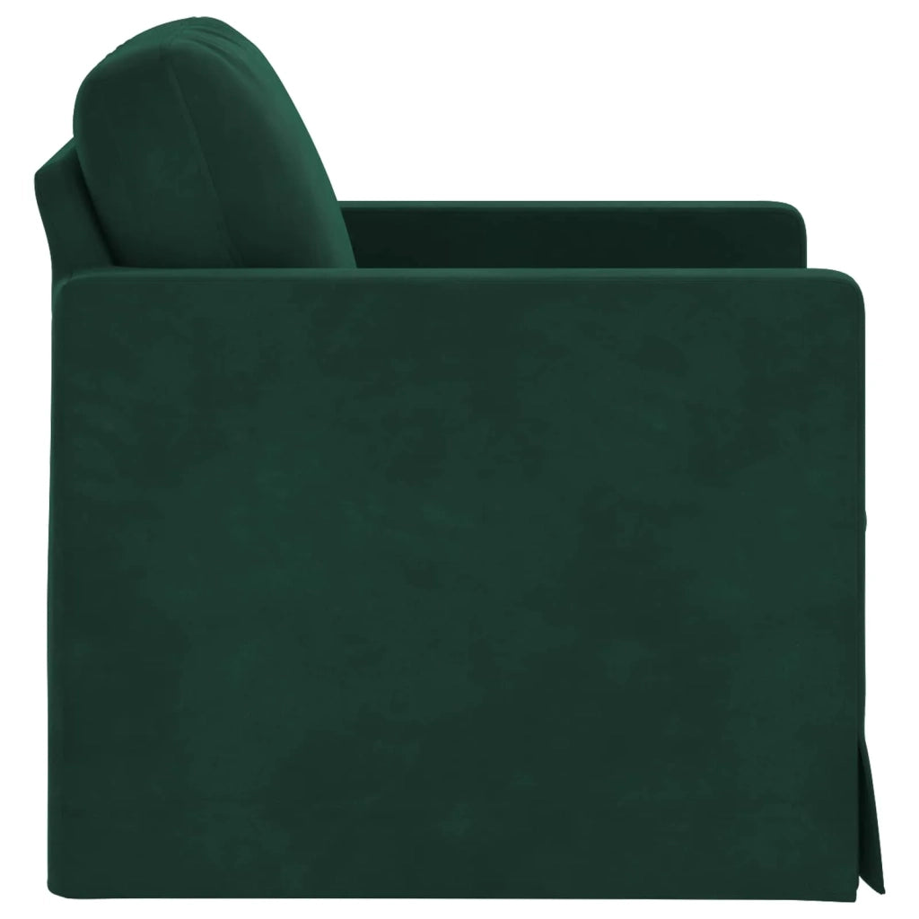 Divano Verde Scuro 78 x 78 x 80 cm Velluto 42024406