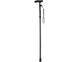 Fusto da passeggio pieghevole - Leggero - Progettato ergonomicamente - Fusto da passeggio trasportabile - Ideale per viaggi e passeggiate - Regolabile e compattabile