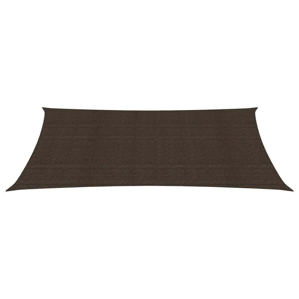 Vela ombreggiante 160 g/m² marrone 3 x 6 m HDPE 02_0009159