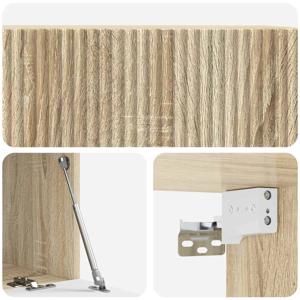 Mobile Porta TV da Muro Rovere Sonoma 78,5 x 41 x 30 cm