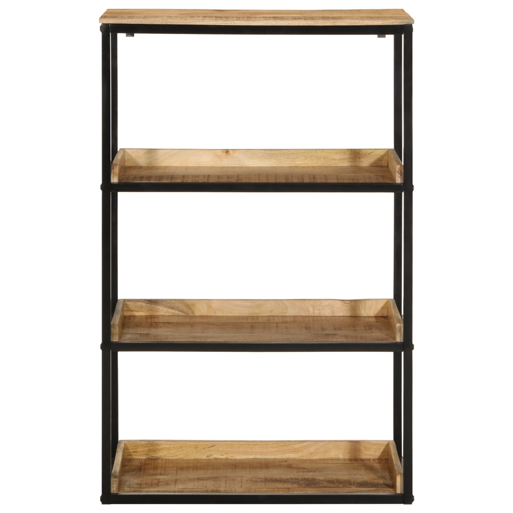 Libreria 70x35x110 cm Legno Massello di Mango Grezzo