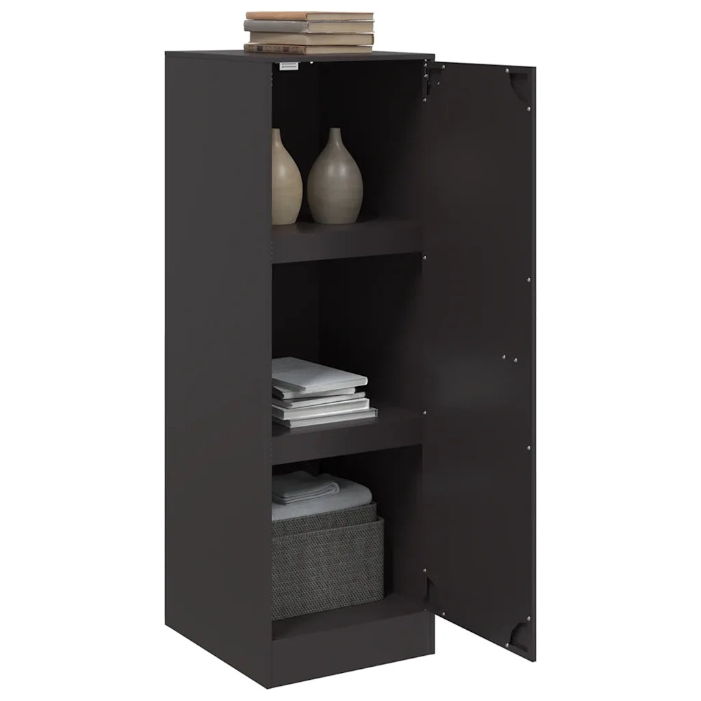 Credenza Nera 34,5x39x107 cm in Acciaio 841703