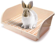Cassetta di Cattivo Super Grande - Cassetta Quadrata per Gatti - Vasino per Animali - Adatto per Conigli/Cavie - Soluzione Pratica - Spazio Ampio e Comodo per l'Uso - Vasino per Animali
