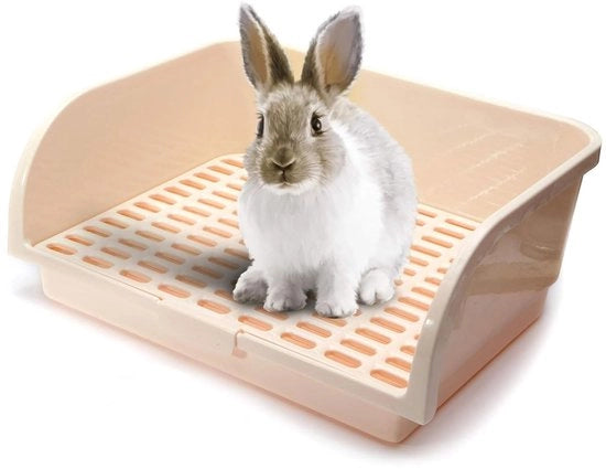 Cassetta di Cattivo Super Grande - Cassetta Quadrata per Gatti - Vasino per Animali - Adatto per Conigli/Cavie - Soluzione Pratica - Spazio Ampio e Comodo per l'Uso - Vasino per Animali