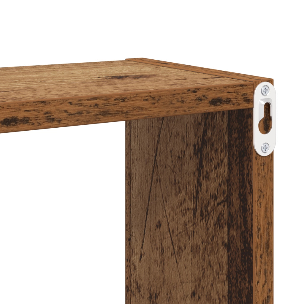 Mensole a Parete Legno Vecchio Legno Massello di Recupero