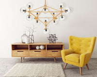 Lampada Pensile Da Soffitto Oro APP267-15C