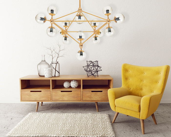 Lampada Pensile Da Soffitto Oro APP267-15C