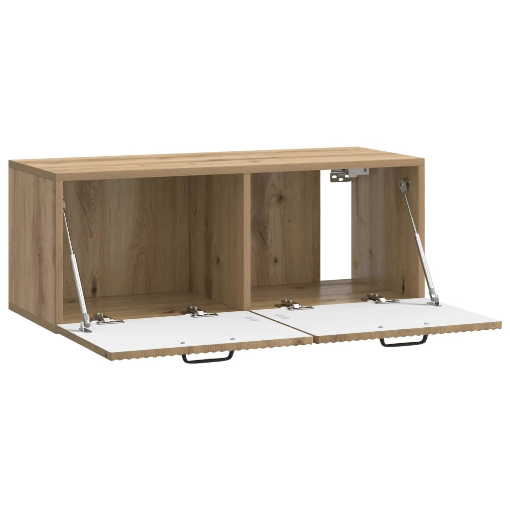 Mobile Porta TV da Muro Rovere Artigianale 78,5 x 31 x 30 cm 899064