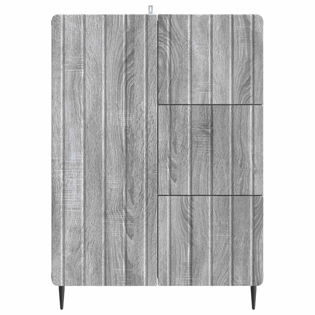 Credenza Grigio Sonoma 66 x 34,5 x 91,5 cm Legno ingegnerizzato