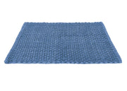Tappeto Bagno Doccia Antiscivolo In Microfibra Super Assorbente Osaka - Parure 3 Pezzi - Azzurro