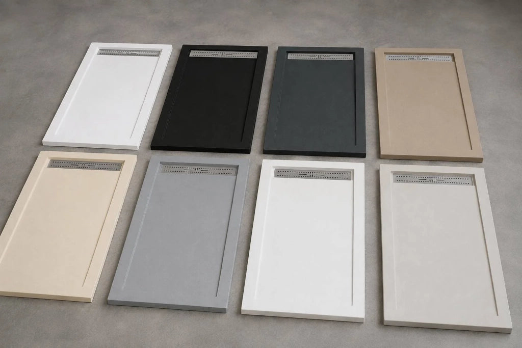 Piatto doccia BIDAI 70x160 cm Cuoio griglia in acciaio