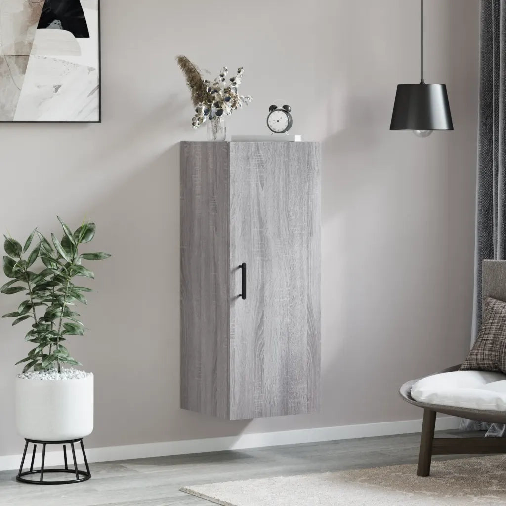 Armadietto a Muro | Mobile a Parete Grigio Sonoma 34,5x34x90 cm