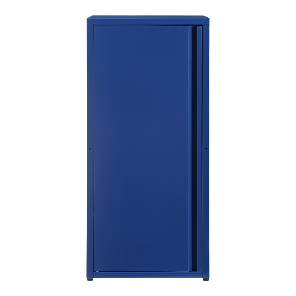 Armadio a Colonna Burlöv in Metallo Mobile per Archivio 88 x 40 x 35 cm Blu [en.casa]