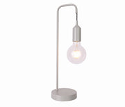 Lampada da tavolo Candellux LAREN grigio metallo E27 46cm