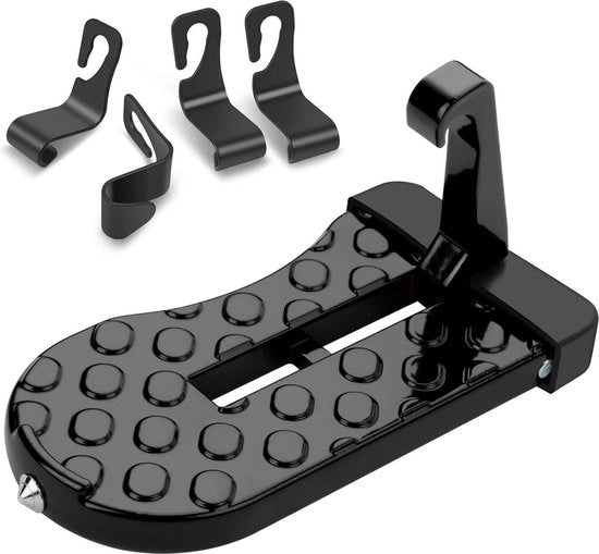 Portatile Pedale per Porte Auto - Universale Pedale a U per Porte a Veloce - Adatto per Porte a Veloce a U - Per Auto, SUV, Jeep, Camper (nero)