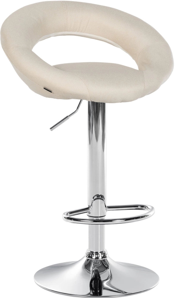Barhocker Olinda Stoff chrom