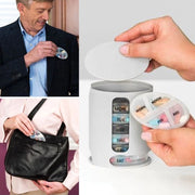 Trade Shop - Porta Pillole Organizzatore Settimanale Pillole E Vitamine Pill Pro 4 Scomparti -