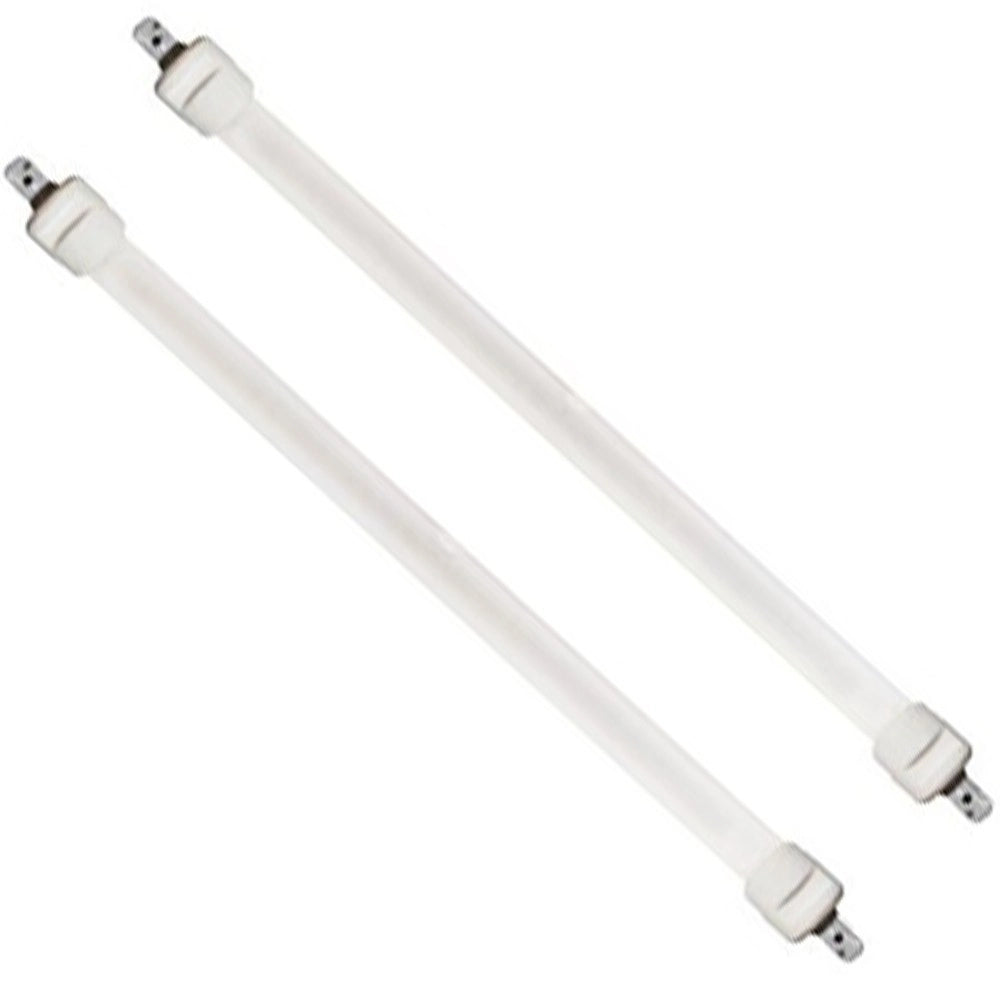 Trade Shop - Set 2 Tubi Candela Di Ricambio Per Stufa Al Quarzo Stufe Lunghezza 205 Mm Tbq-01 -