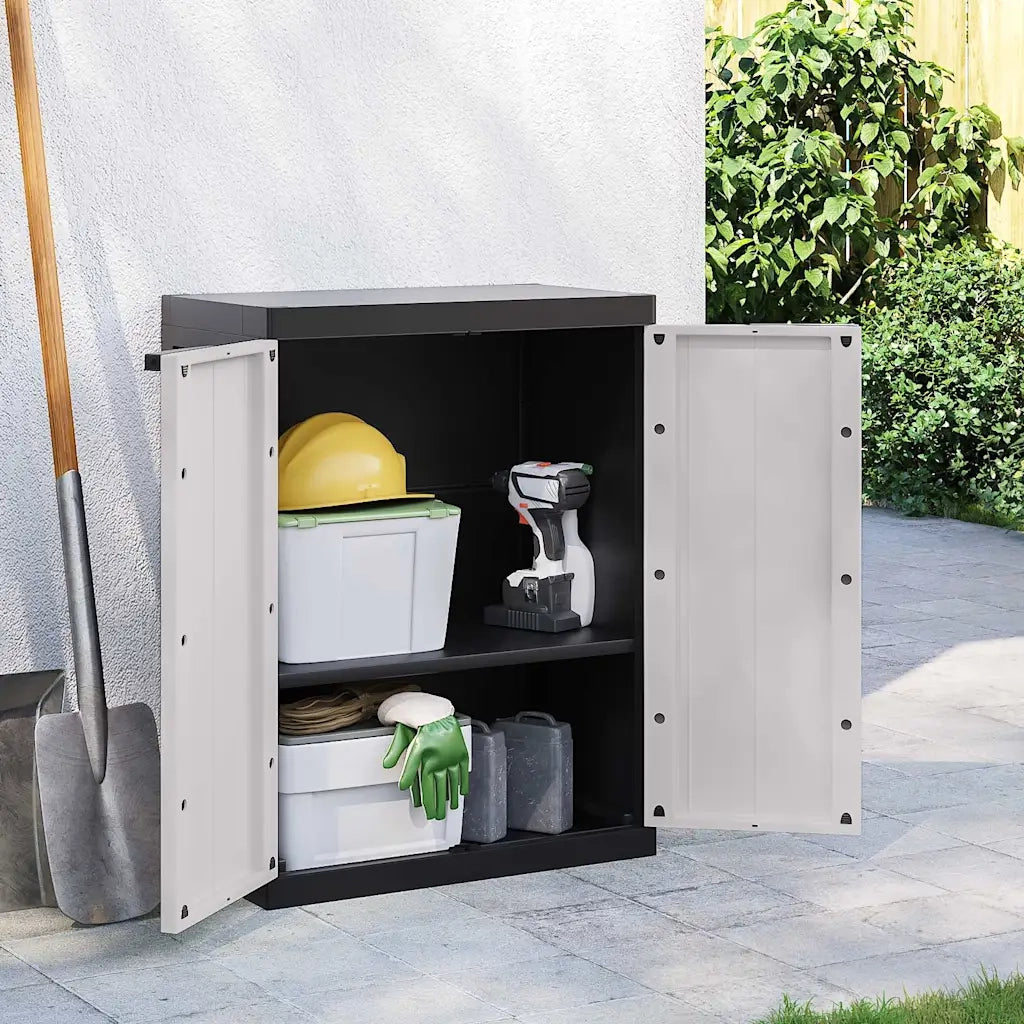 Armadio da Esterno Grigio e Nero 65x37x85 cm in PPcod mxl 133764