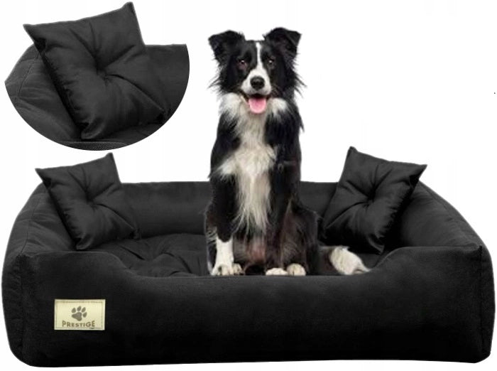 AIO FACTORY 75x65 cm PRESTIGE Letto per cani impermeabile nero