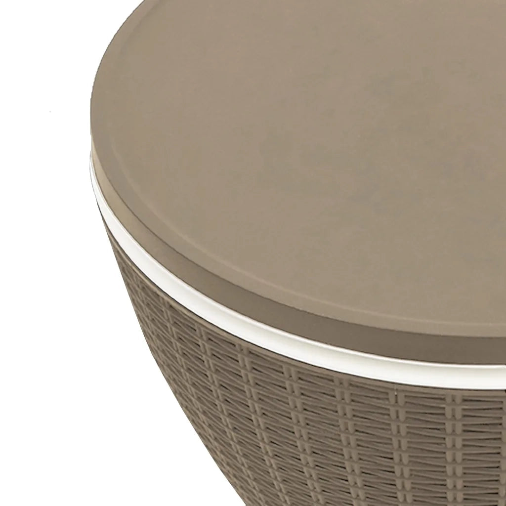 Tavolo Frigo 3 in 1 Polipropilene Marrone Chiaro 364158