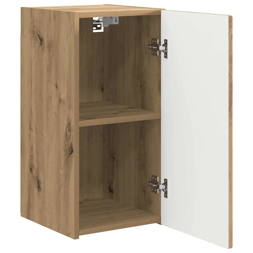 Mobile TV da parete-Mobile TV a Muro-Credenza TV Rovere Artigianale 30 x 31 x 60 cm