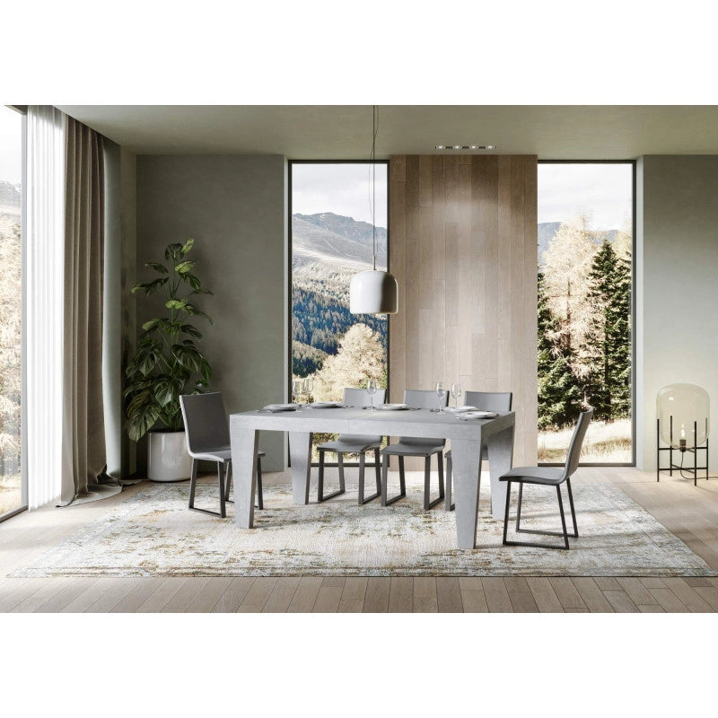 Tavolo allungabile 160/420x90 cm Spimbo Premium - Cemento