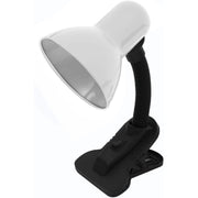 Trade Shop - Lampada Da Scrivania Lampada Tavolo Con Pinza Orientabile Snodabile E27 -
