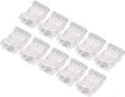 Connettori LED senza fili a LED-strip premium - 10 pezzi - Adattatori LED senza soldeo per connettori a traccia di luce senza fili senza interruzioni