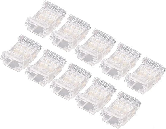 Connettori LED senza fili a LED-strip premium - 10 pezzi - Adattatori LED senza soldeo per connettori a traccia di luce senza fili senza interruzioni
