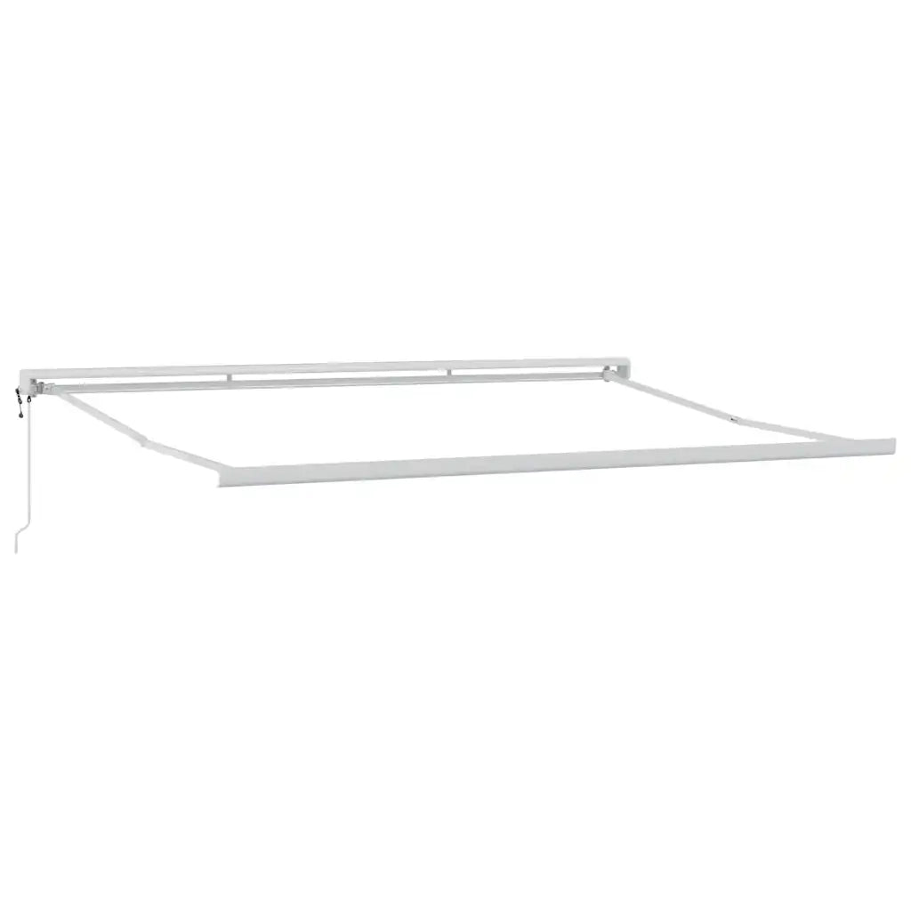 Tenda retrattile Antracite e Bianco 450 × 300 cm 3216136