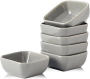 Set di imbiancatura ceramica - pacchetto da 6 - grigio - porcellana