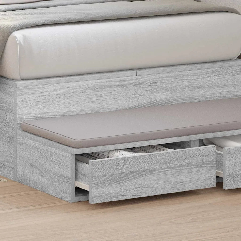 Cassetti per letto Grigio Sonoma 90 x 36,5 x 16,5 cm 866936