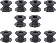 Tavolo Calcio Base - 15.8mm - 10 Paia - Materiale di Alta Qualità - Palle in Acciaio - Altezza Interna Regolabile 23-34mm - Nero - Accessori per Tavolo Calcio