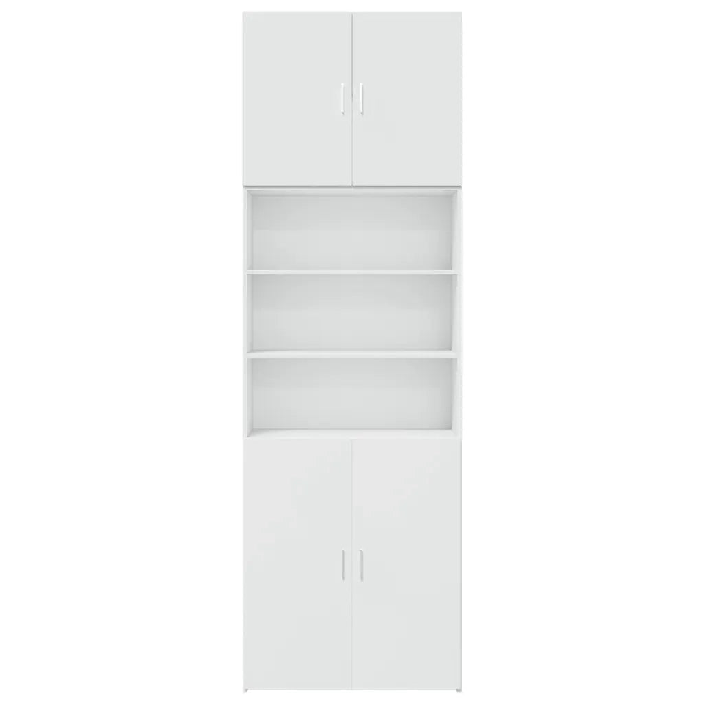 Credenza Bianca 80x42,5x249 cm in Legno Multistrato 3281357