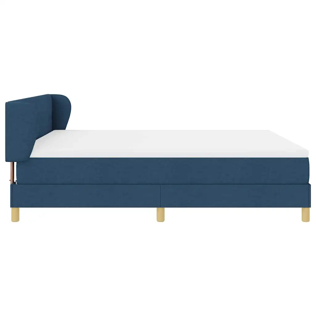 Letto a molle con materasso Blu 180 x 200 cm Tessuto 3340233