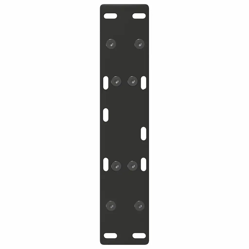 Gambe per Tavolino da Caff¨¨ a Forma di A 2 pz-Set di 2 Gamba per Tavolo Nere 30x(30-31) cm Acciaio