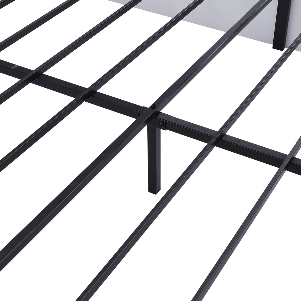 DESMIU Letto matrimoniale 180 × 200 cm e 160 × 200 cm con USB-A, USB-C, Bluetooth e orologio, senza materasso
