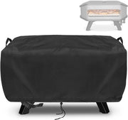 Sacchetto impermeabile e impermeabile per pizza XXL 17" gas, borsa per pizza in 500D Oxford per pizza, accessori per forni a pizza, nero (62x62x28cm)