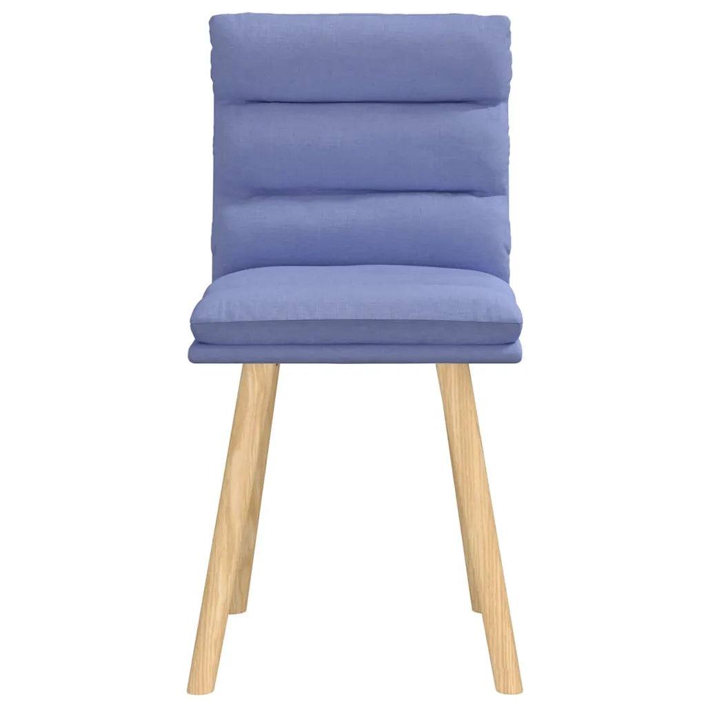 Sedie da Pranzo 2 pz Blu Jeans in Tessuto 4101303