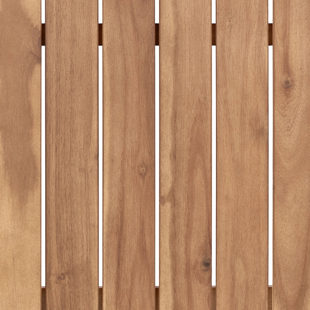 Tavolo da pranzo da giardino per esterni 180 x 90 cm in legno massiccio di acacia stile rustico