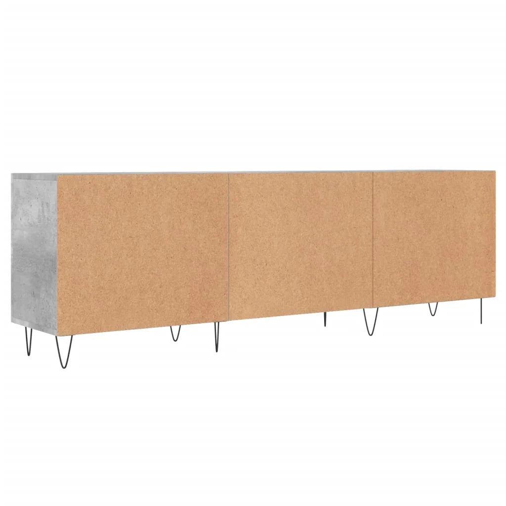 Mobile TV multimediale mensola TV credenza TV sala da pranzo soggiorno camera da letto 150 x 30 x 50 cm legno ingegnerizzato grigio 02_0025995